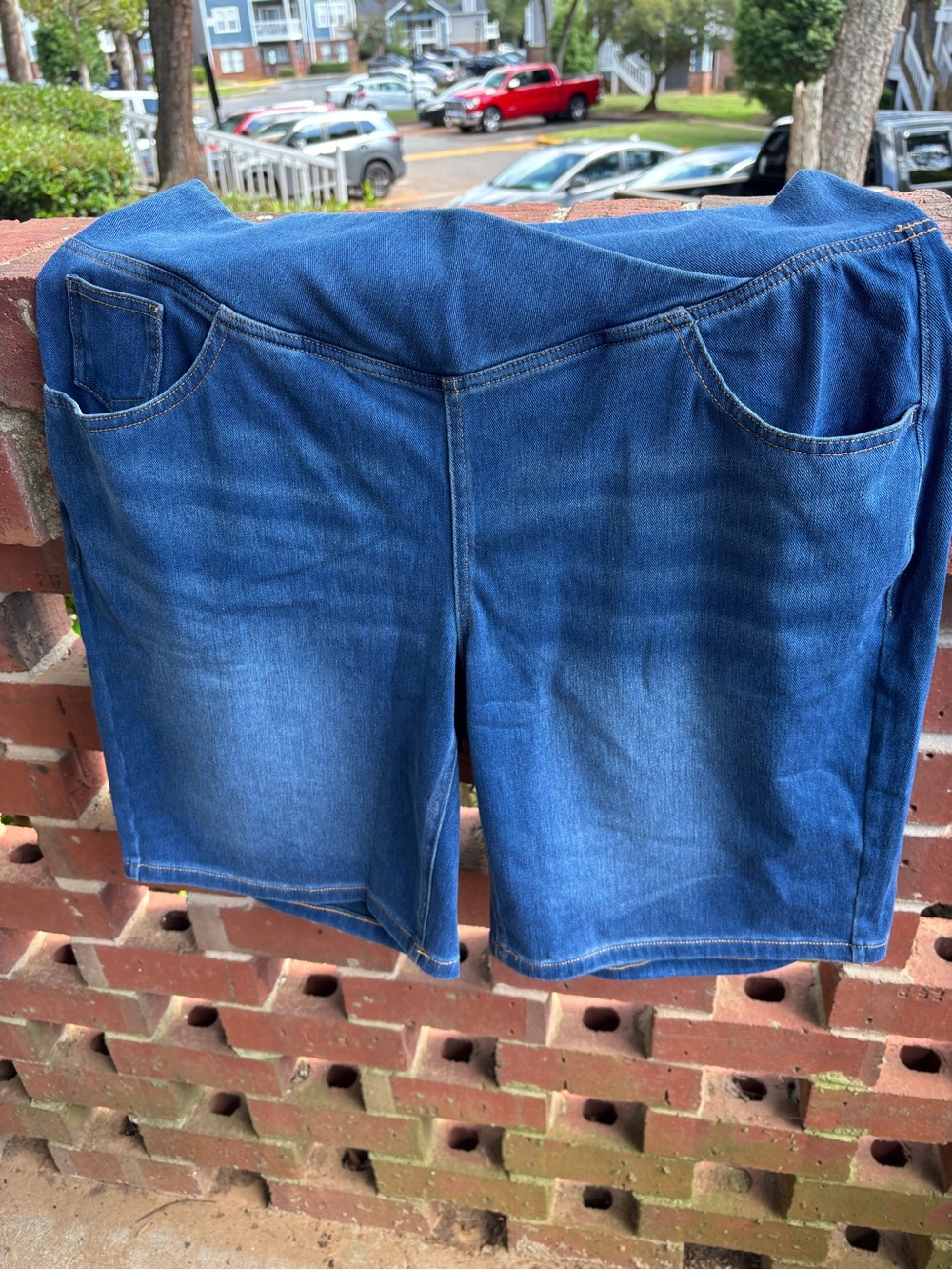 Women’s Blue Denim Bermuda Shorts